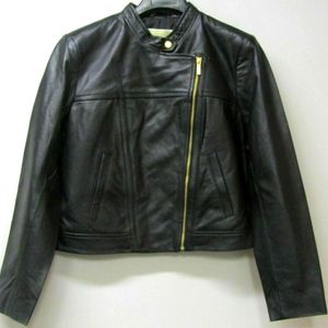 NWT Michael Kors Leather Moto Jacket